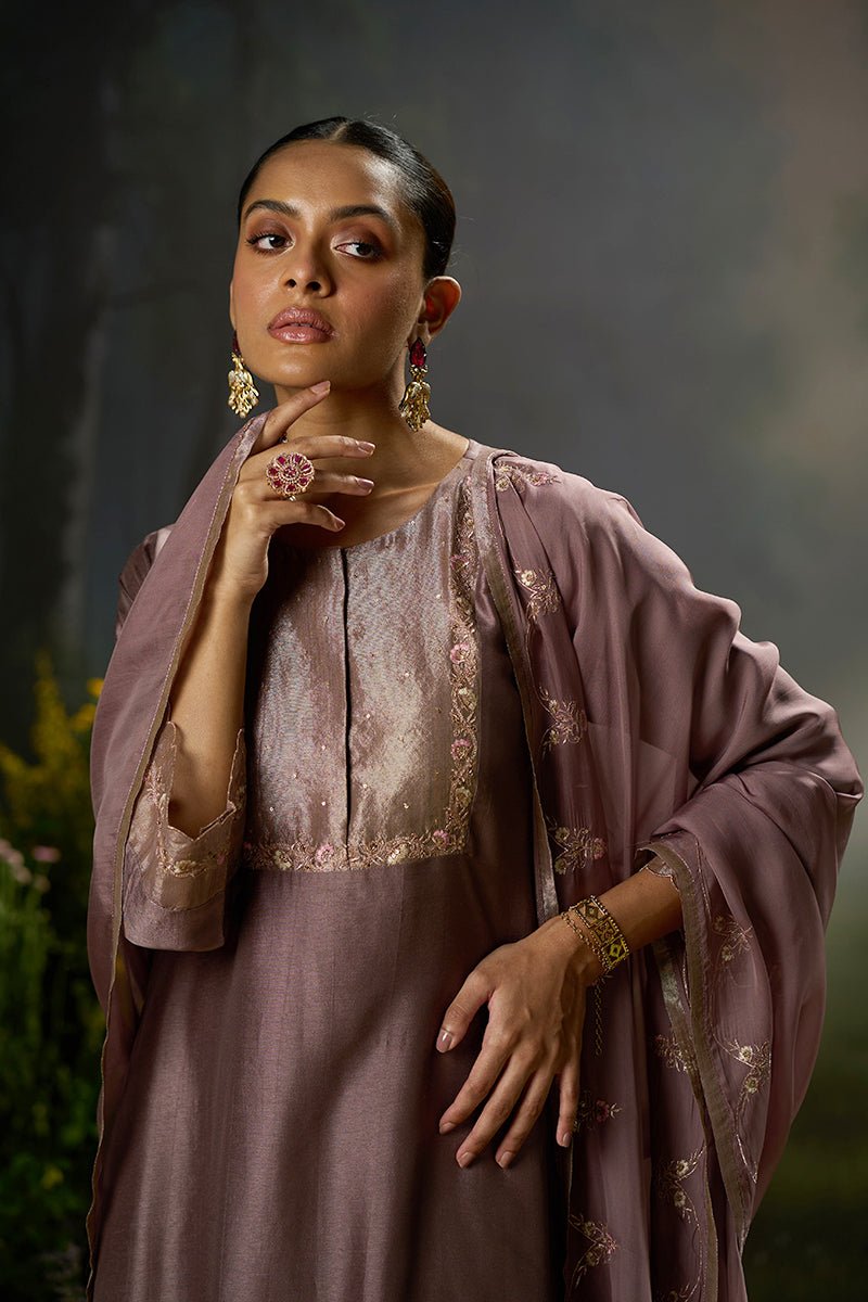 Antler Raw Silk Festive Kurta Set